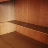 Wood and rattan secretary