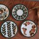 Set of 4 mismatched plates Delta Boch 1966