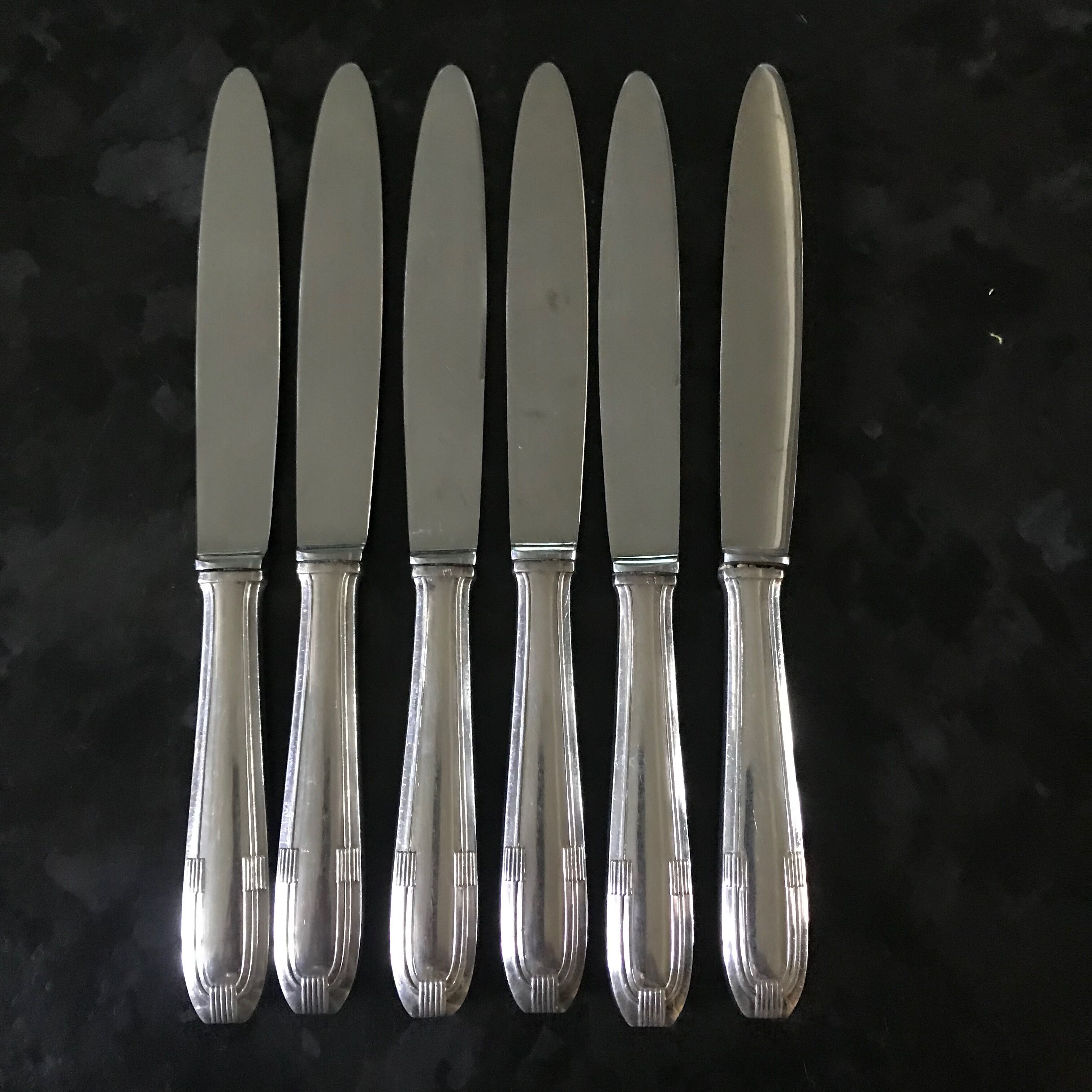 Pop-up Christmas 2022 Set of 6 cutlery in silver metal mid-XXth