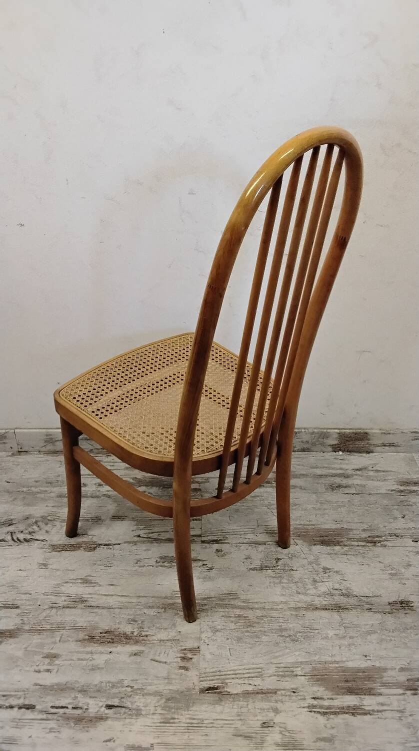 Caned wooden chair, "Eden" model
