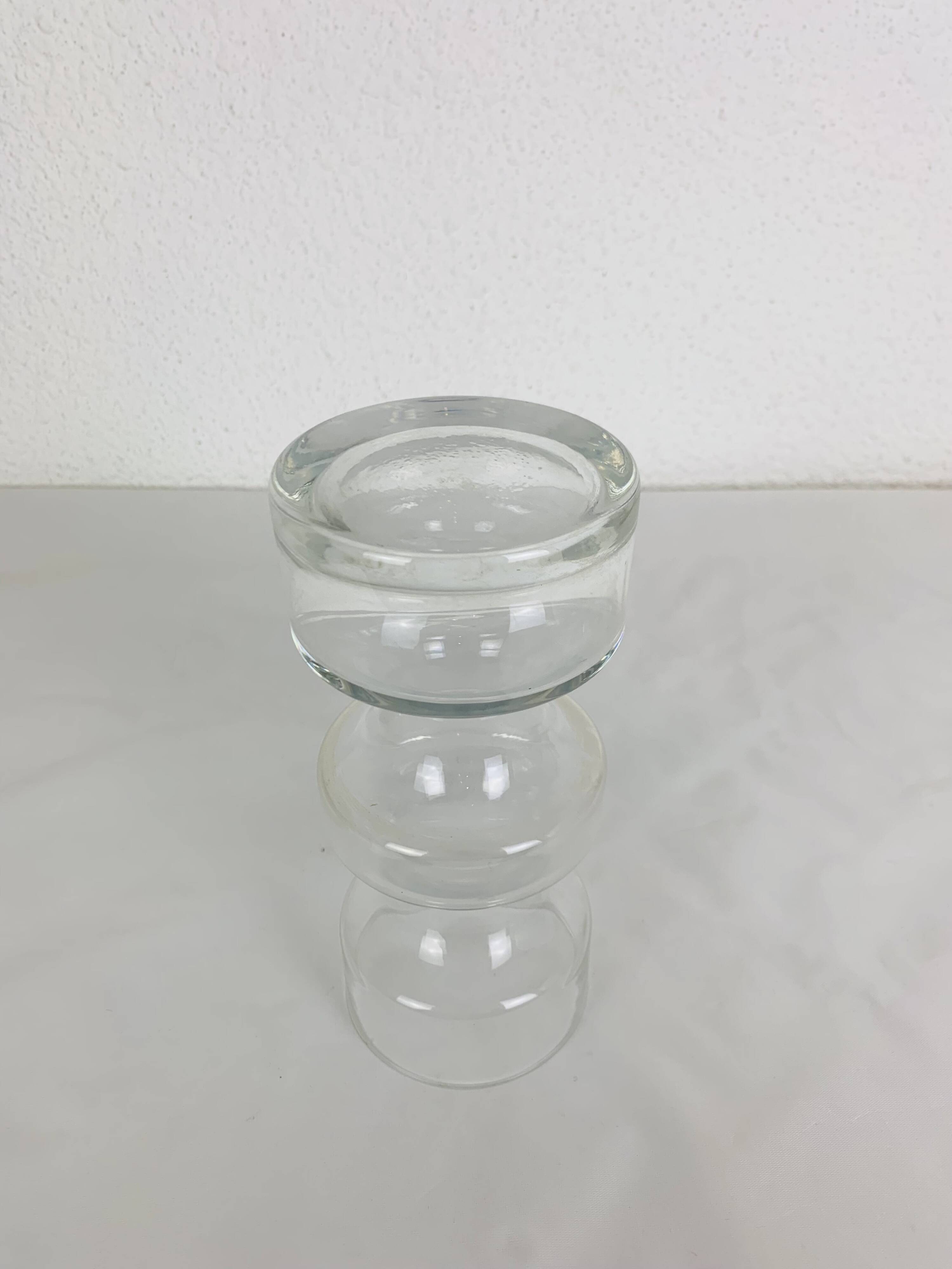 Scandinavian scroll vase, Riihimaki Tamara Aladin glass