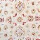 Cream Wool Area Rug, Handwoven Floral Carpet, Traditional Decor 190x128cm