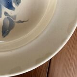 4 assiettes anciennes creuses Digoin & Sarreguemines "motif roses"