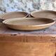 Set of 7 flat sandstone plates Sarreguemines