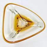 Vintage Amber Murano Style Glass Pocket Cup