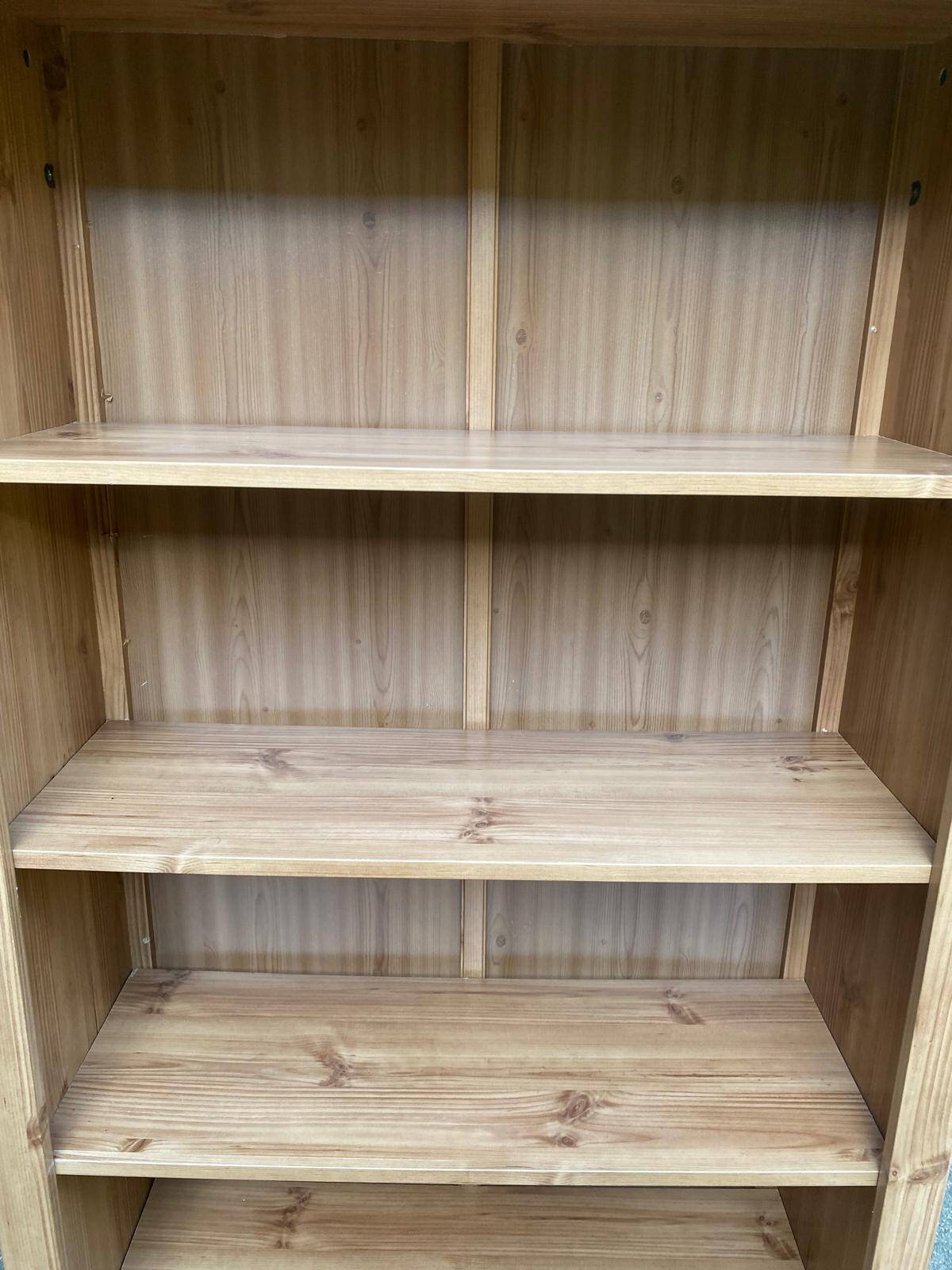 Scandinavian wooden library from the late 90s.