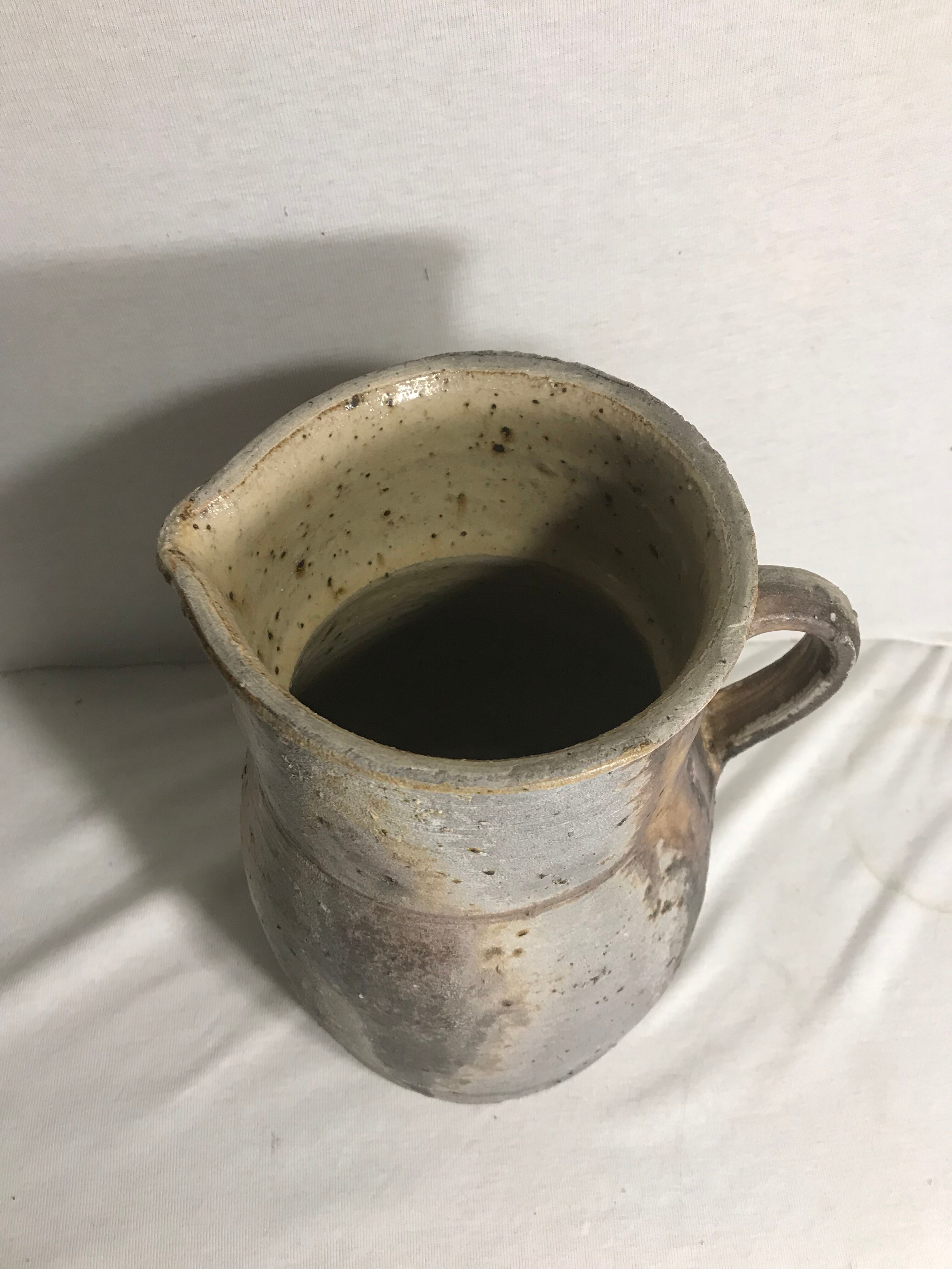 Former ceramic stoneware grey pitcher, 50s