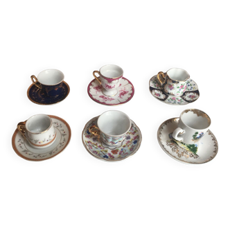 Miniature cups and saucers