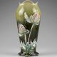 Art Nouveau vase by De Bruyn – Raised thistle decoration – 26 cm