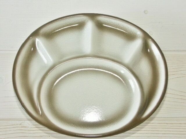 Lot 6 plates fondue Salins France 60s/70s