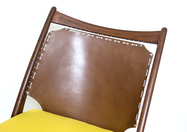 Fauteuil Iconique « Krysset » design Fredrik Kayser pour Gustav Bahus 50s 60s scandinavian modern