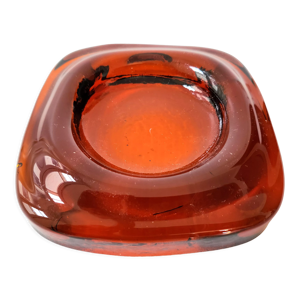 cendrier en verre vintage