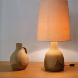 Design Studio Ceramic Lamp and Vase by Krösselbach, Set of 2, 1970s