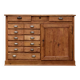 Old workshop furniture from 1930 in fir wood.
