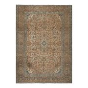 1970s Vintage Persian Handknotted Wool Orange Oversize Area Rug❤ 282x380