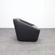 Postmodern Leather Armchair on Wheels by Cor