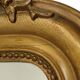 Miroir doré français Louis Philippe antique, fin du 19e siècle