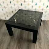Wood and marble coffee table