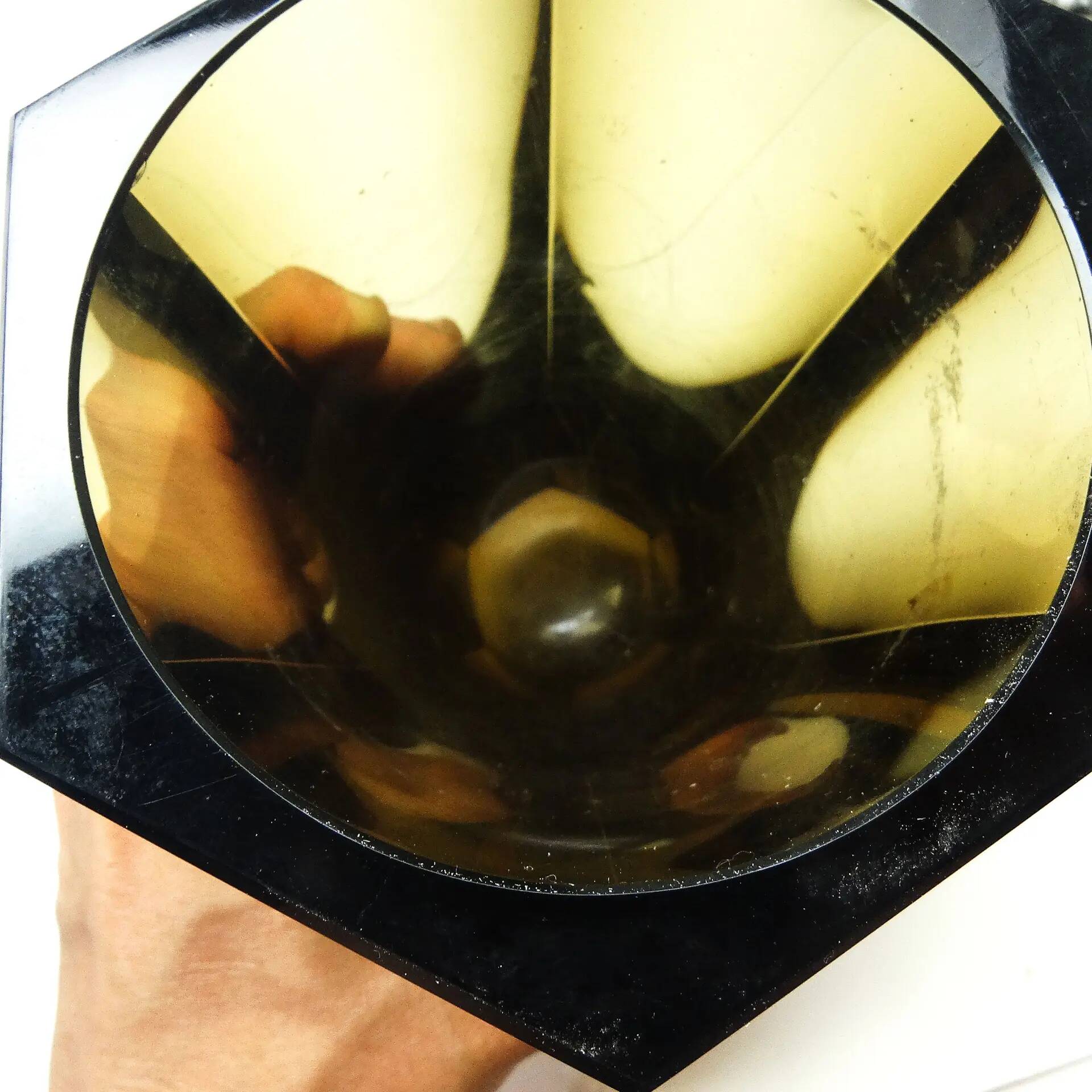 Art Deco vase, crystal, Moser, Czechoslovakia, 1930s