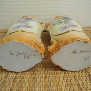 Paire vases anciens déco shabby chic
