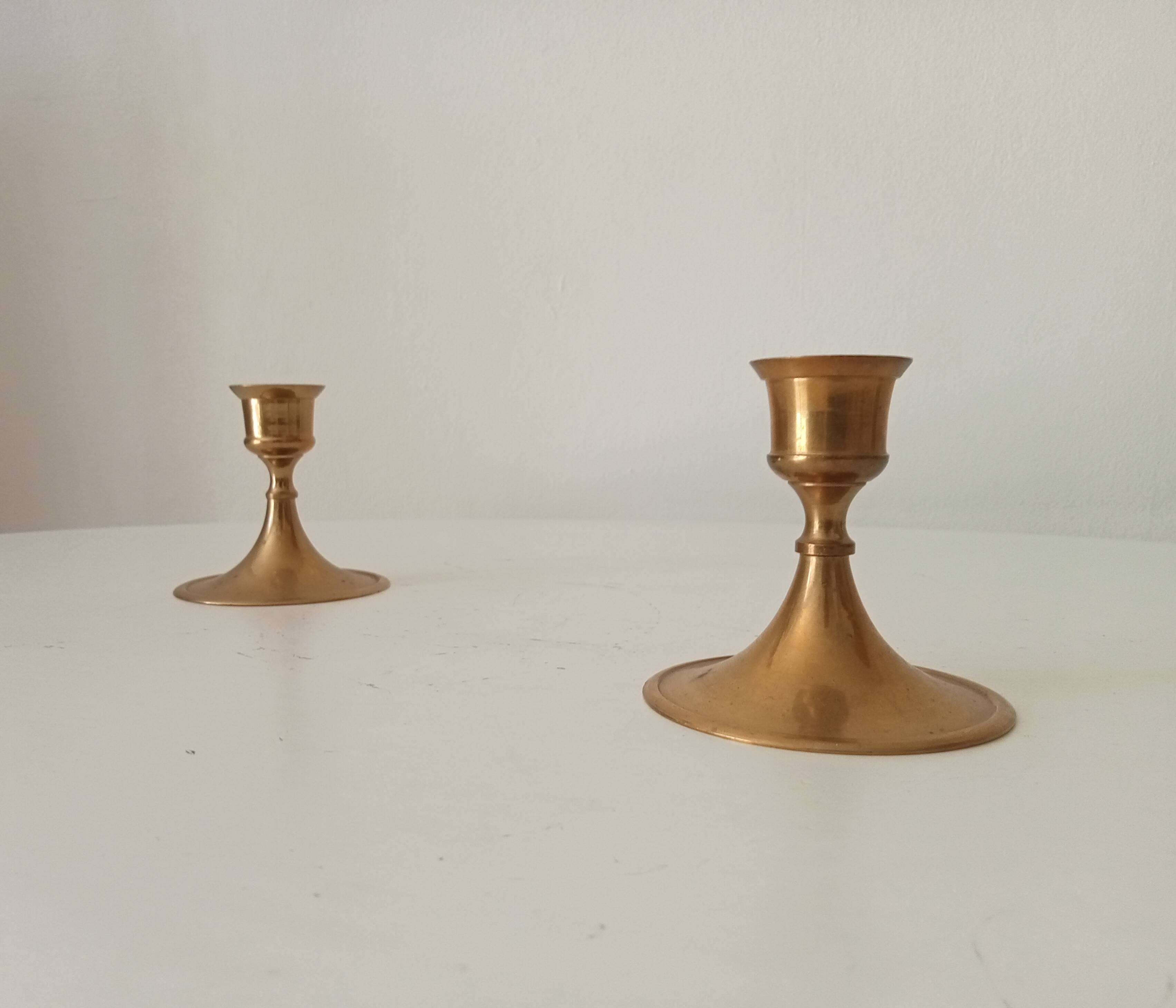 Vintage brass candle holder