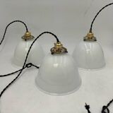 Opaline pendant lights