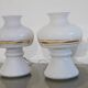 Paire de lampes scandinave en verre 1970