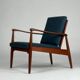 Fauteuil en teck, années 60