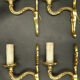 Series of 4 louis XV style wall lamps - Lucien Gau, Paris