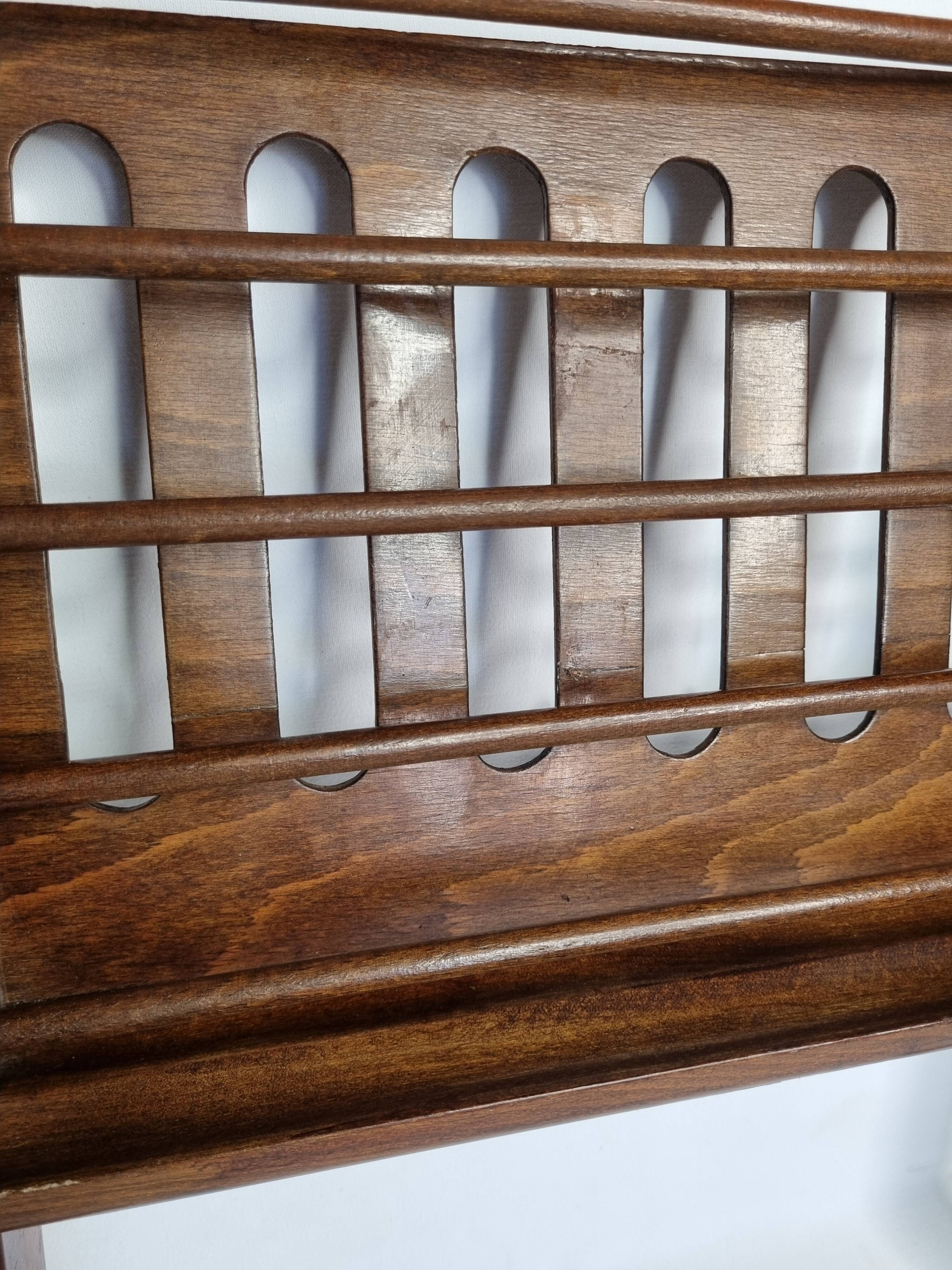 Folding teak magazine rack by Cees Braakman