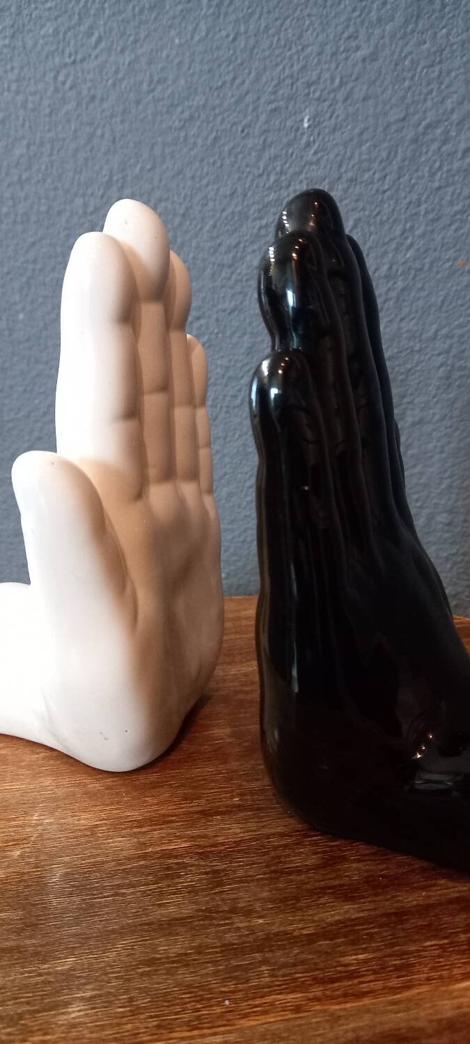 Hand bookend