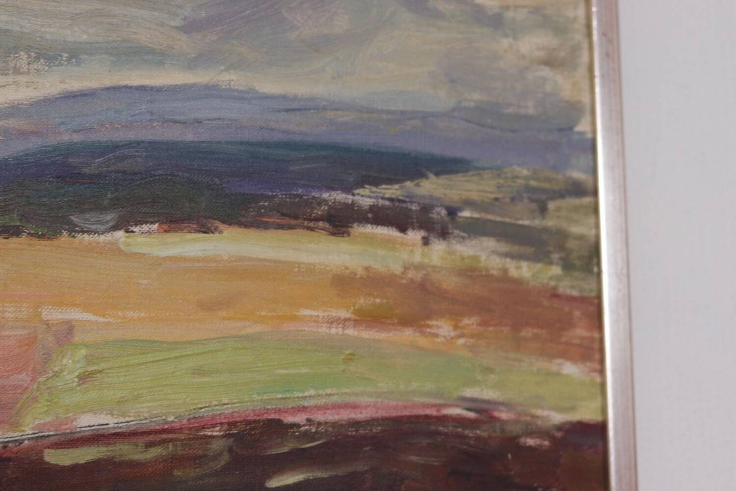 Original Swedish Oil on Canvas – “Dartmoor Heden” – Vintage & Framed