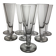 8 flûtes à champagne en cristal - XIXème