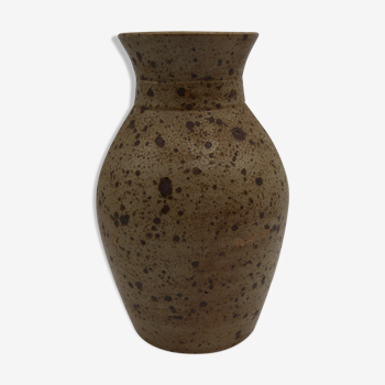 Vase grès pyrité vintage