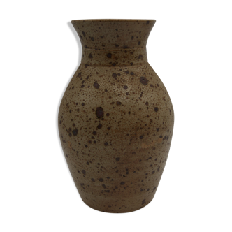 Vase grès pyrité vintage