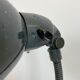 Industrial Grey Enamel Gooseneck Desk Lamp from Siemens, 1950s
