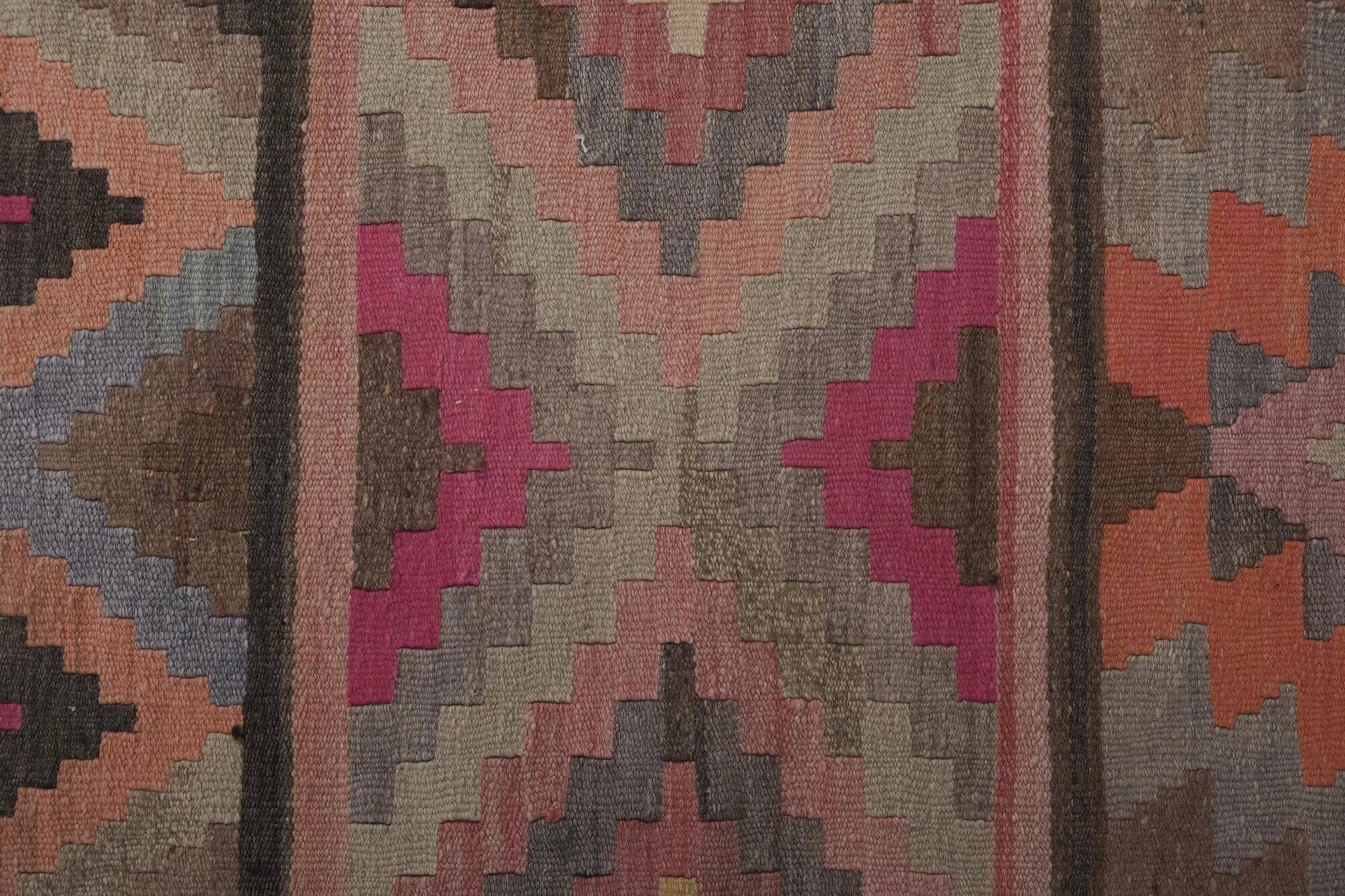 Vintage Turkish hallway rug 74x696 cm