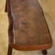 Brutalist elm bench by Aranjou, 1950s