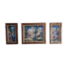 Triptych "flowers of the garden"