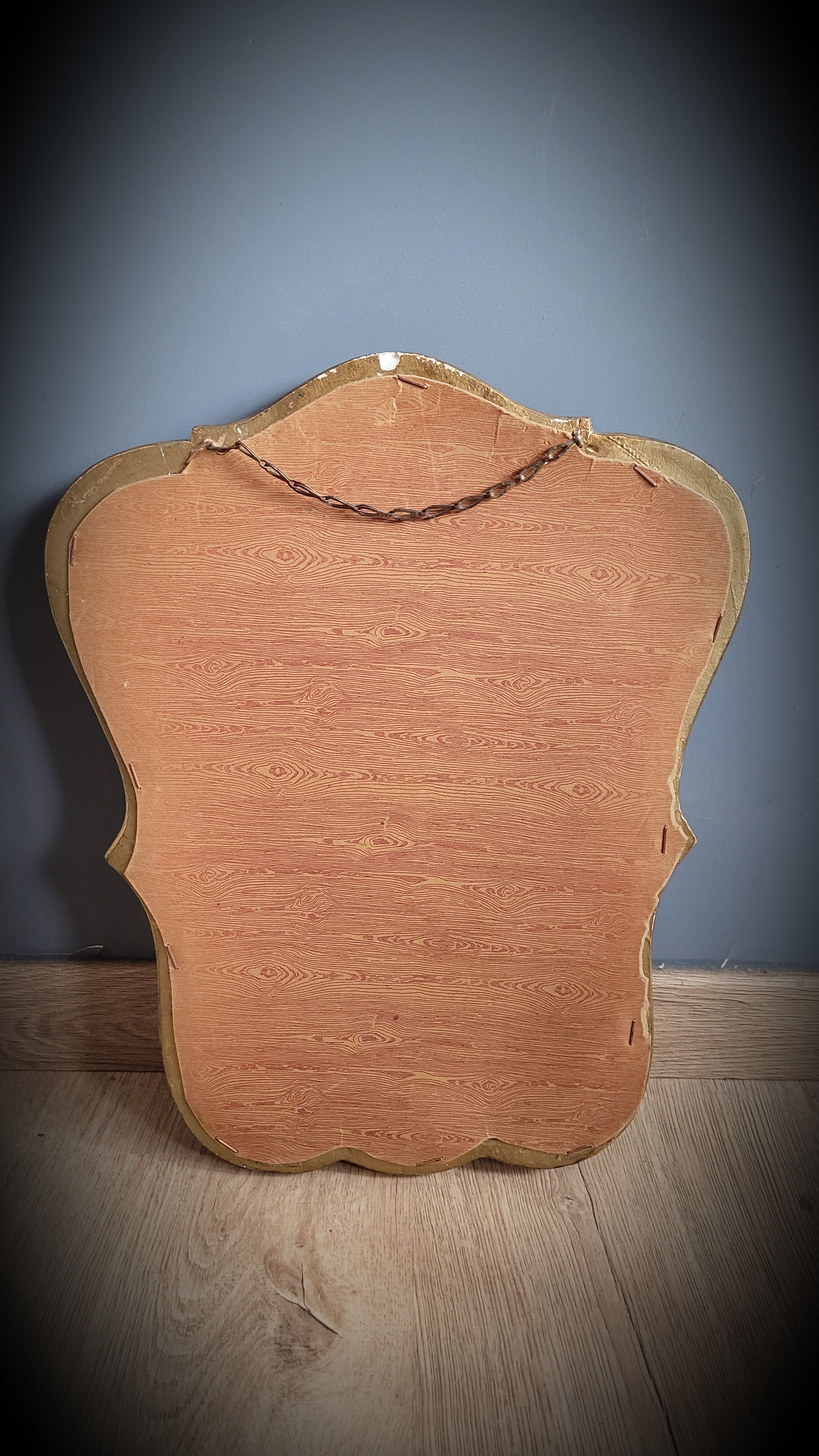 Miroir doré bois 37x29cm