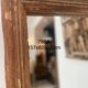 Mirror frame in old wood, 157 x 82 cm