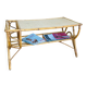 Vintage wicker rattan coffee table from the 1960s/70s (delivery possible)