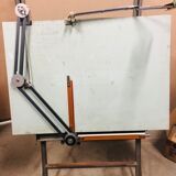 Old architect table of the brand Unic