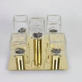 Large frosted glass ceiling light by Murano, Kalmar, Austria, 1960s.