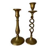 Bougeoirs en laiton