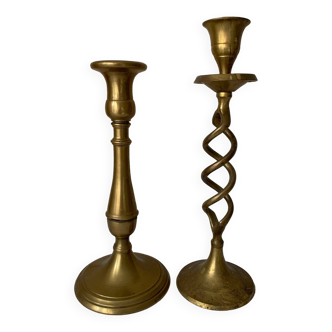 Brass candle holders