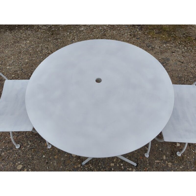 Wrought iron garden furniture