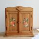 Rustic vintage wall shelf in pine