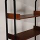 Vintage modular bookcase in wood and metal, Italy, 1960