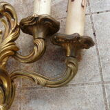 Deux paires d’appliques en bronze